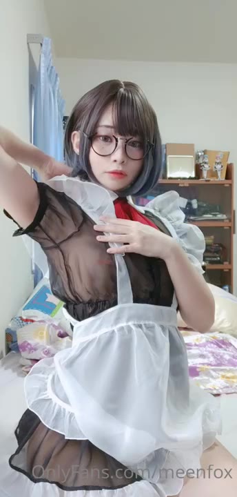 Watch Meenfox Maid Sexy Hot Cosplay