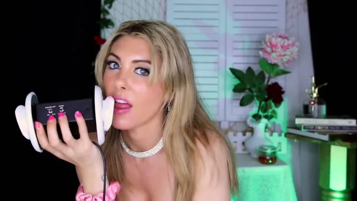 Watch Angeliques Sensual ASMR Ear Licking Video Leak