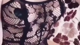 Lera Himera’s Sensual Black Lingerie Video
