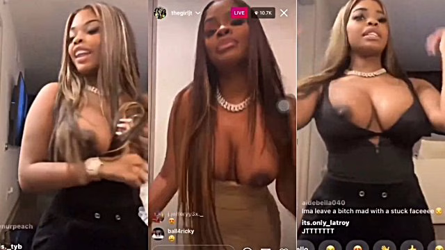 Watch JT Thegirljt shows her boob live on instagram
