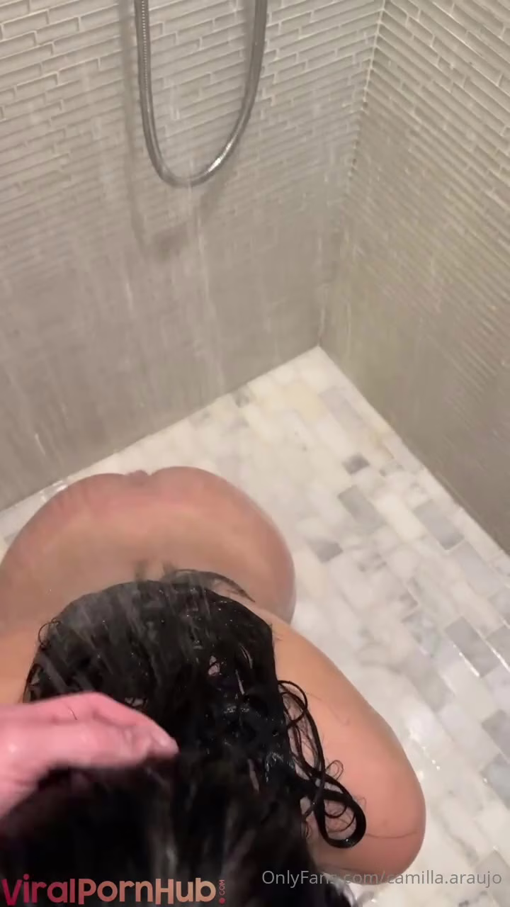Watch Camilla Araujo gives Head In The Shower OnlyFans Video