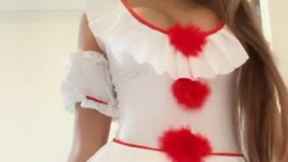 Bunni Emmie Strips In Costume Tease