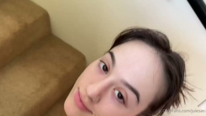 Watch Jules Ari aka Julesari HOT Sextape Stairs Blowjob Trending Onlyfans